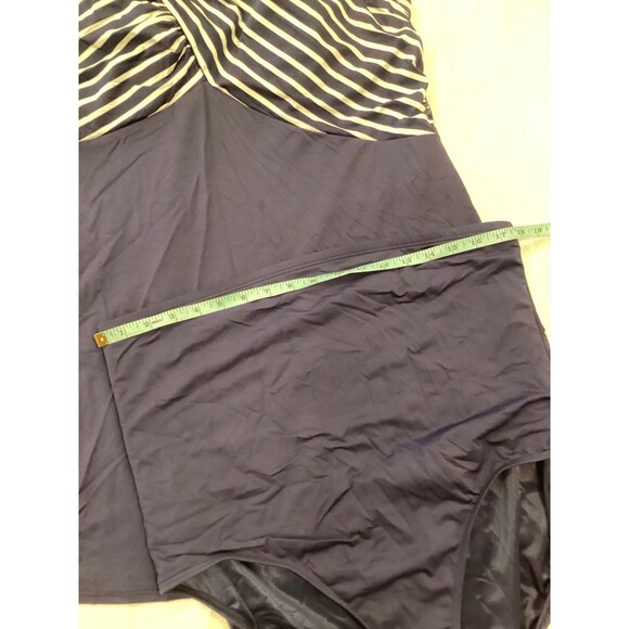 Lands End 2 pc Swim Suit  top is 18w bottoms are 20w blue plus size - Picture 8 of 12